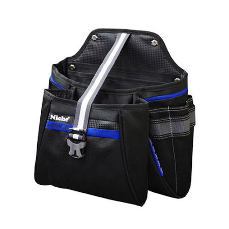 Otevřená dvouvrstvá taška na nářadí - Otevřená dvouvrstvá taška na nářadí s magnetem, vícenásobné způsoby nošení